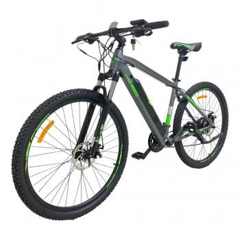 Электровелосипед Eltreco Ultra Max серо-зеленый